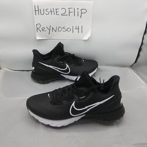 Nike Air Zoom Infinity Flyknit Tour Men’s Size 8.5 Black White Golf Shoes